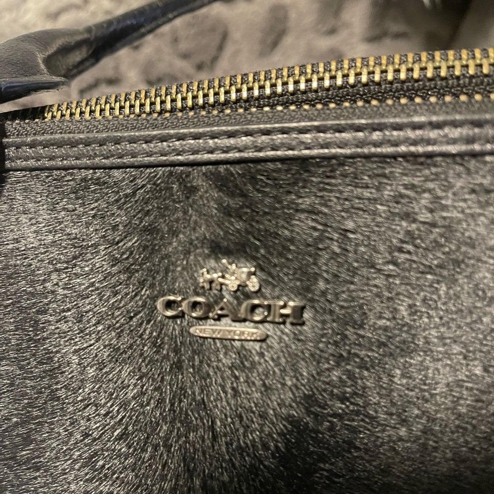 ****Authentic*** Coach Rabbit or Racoon Fur Hand Bag